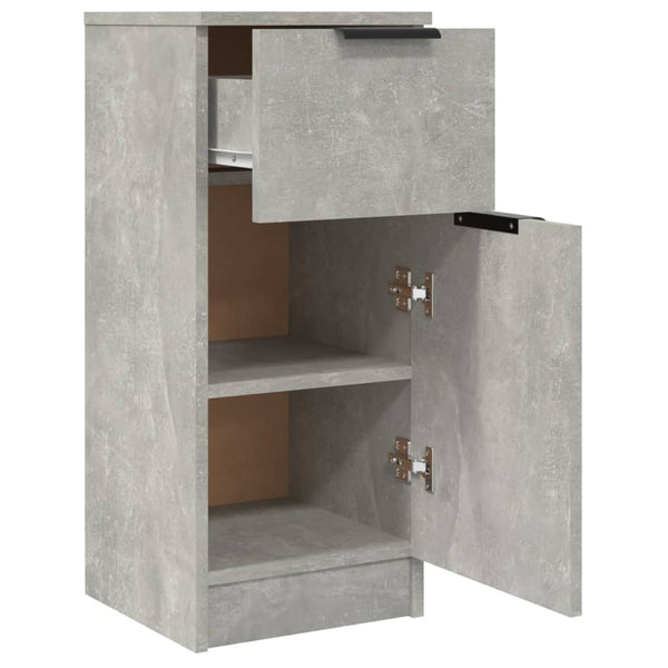 Betongraue Sideboards, 2er-Set