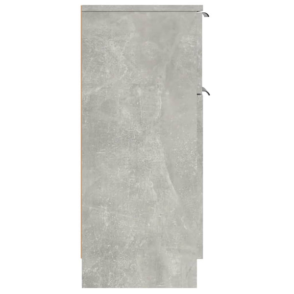 Betongraue Sideboards, 2er-Set