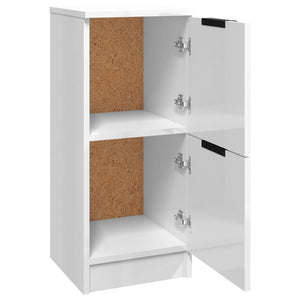 2er Set Sideboards Hochglanz Weiß 30x70 cm