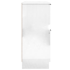 2er Set Sideboards Hochglanz Weiß 30x70 cm