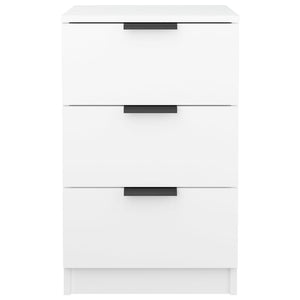 vidaXL Table de chevet blanc 40x36x65 cm