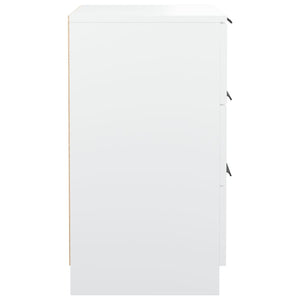 vidaXL Table de chevet blanc 40x36x65 cm
