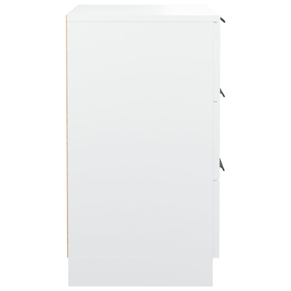 vidaXL Table de chevet blanc 40x36x65 cm