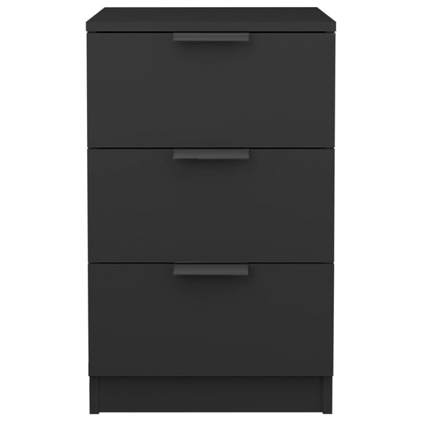 Nachttische Schwarz 40x36x65 cm, 2er-Set
