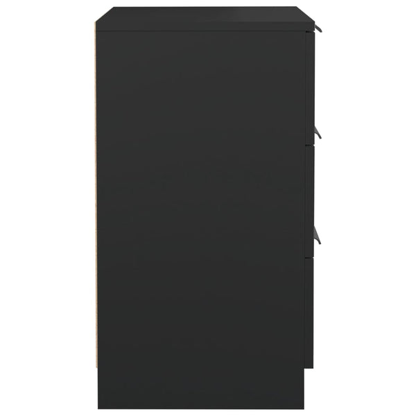Nachttische Schwarz 40x36x65 cm, 2er-Set