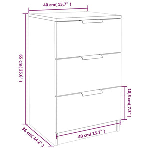 Nachttisch Sonoma Eiche 40x36x65 cm