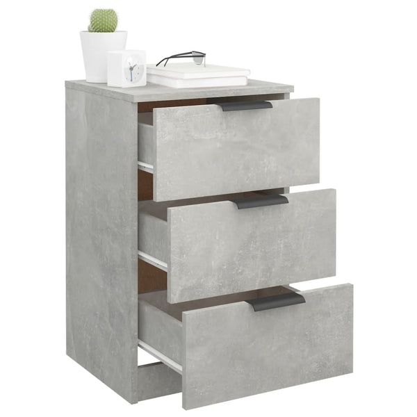 Betongrauer Nachttisch 40x36x65 cm