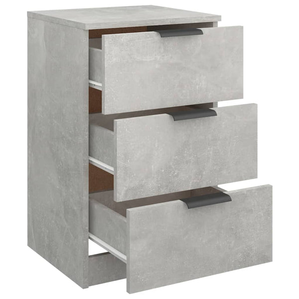 Betongrauer Nachttisch 40x36x65 cm