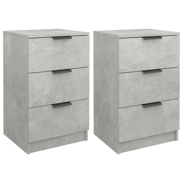 Nachttische Betongrau 40x36x65 cm, 2er-Set