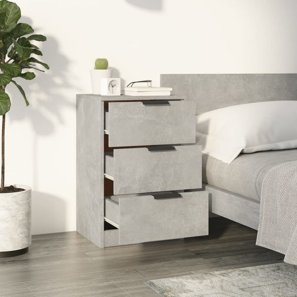 Nachttische Betongrau 40x36x65 cm, 2er-Set