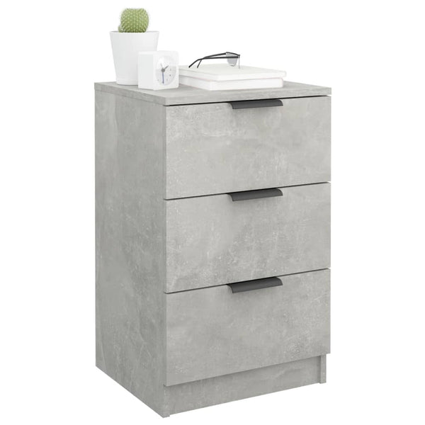 Nachttische Betongrau 40x36x65 cm, 2er-Set