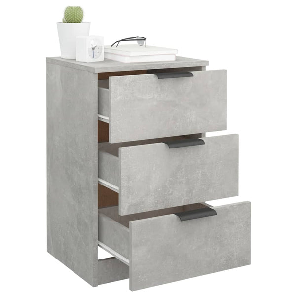 Nachttische Betongrau 40x36x65 cm, 2er-Set