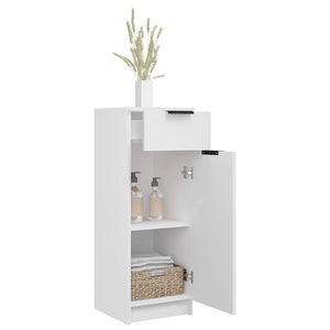 Weißer Badschrank 32x33,5x90 cm