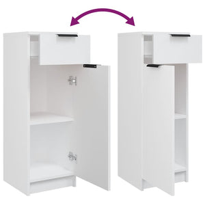 Weißer Badschrank 32x33,5x90 cm