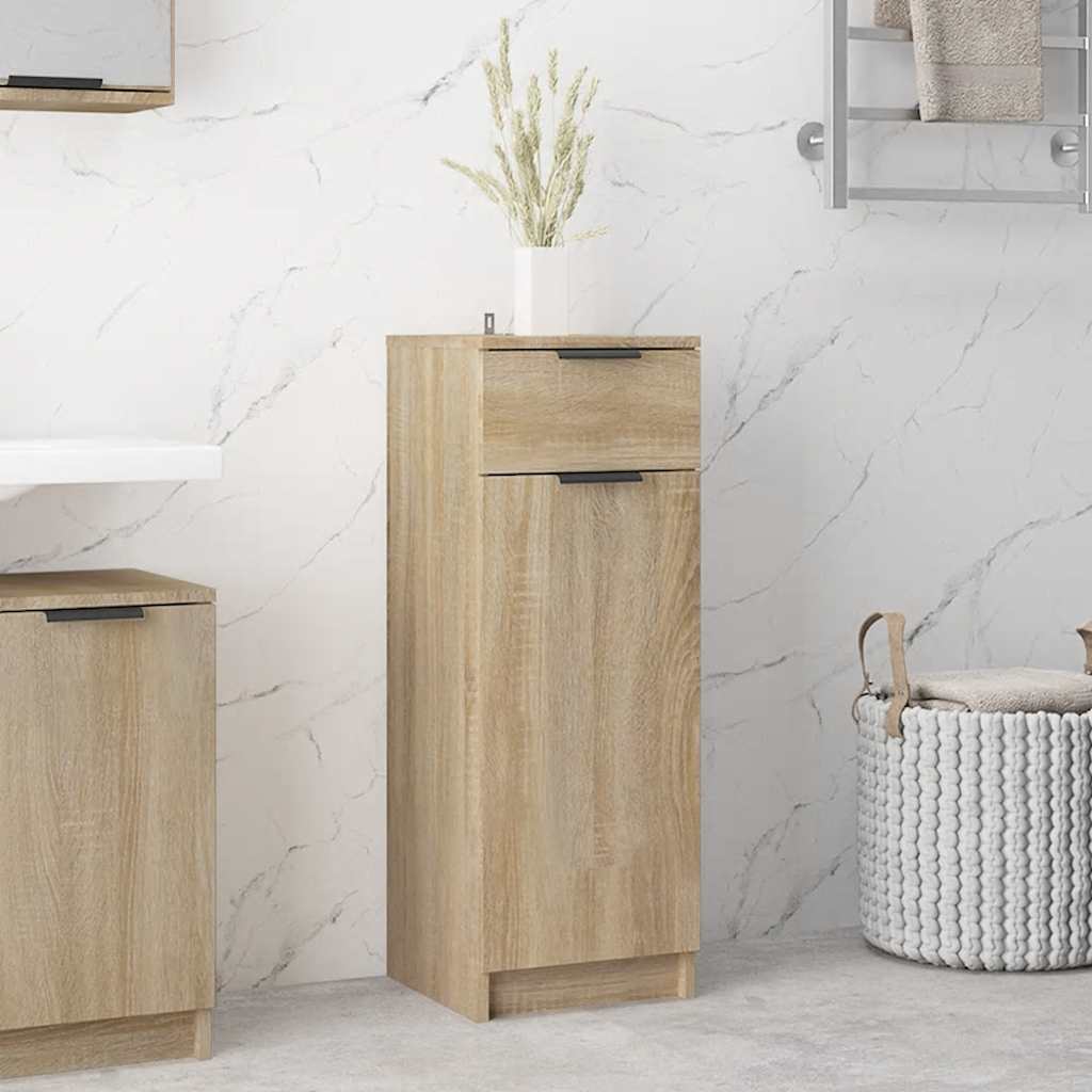 Badschrank Sonoma Eiche 32x33,5x90 cm