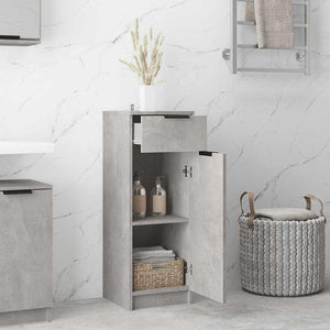 Badschrank Betongrau 32x34x90 cm
