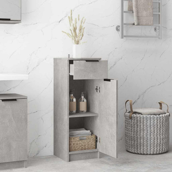 Badschrank Betongrau 32x34x90 cm