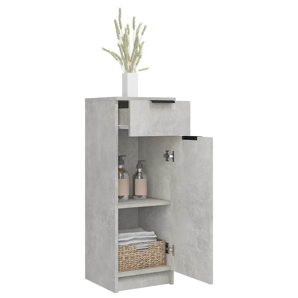 Badschrank Betongrau 32x34x90 cm