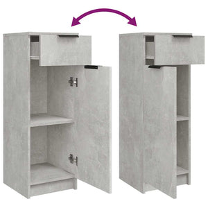 Badschrank Betongrau 32x34x90 cm