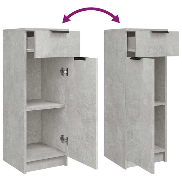 Badschrank Betongrau 32x34x90 cm