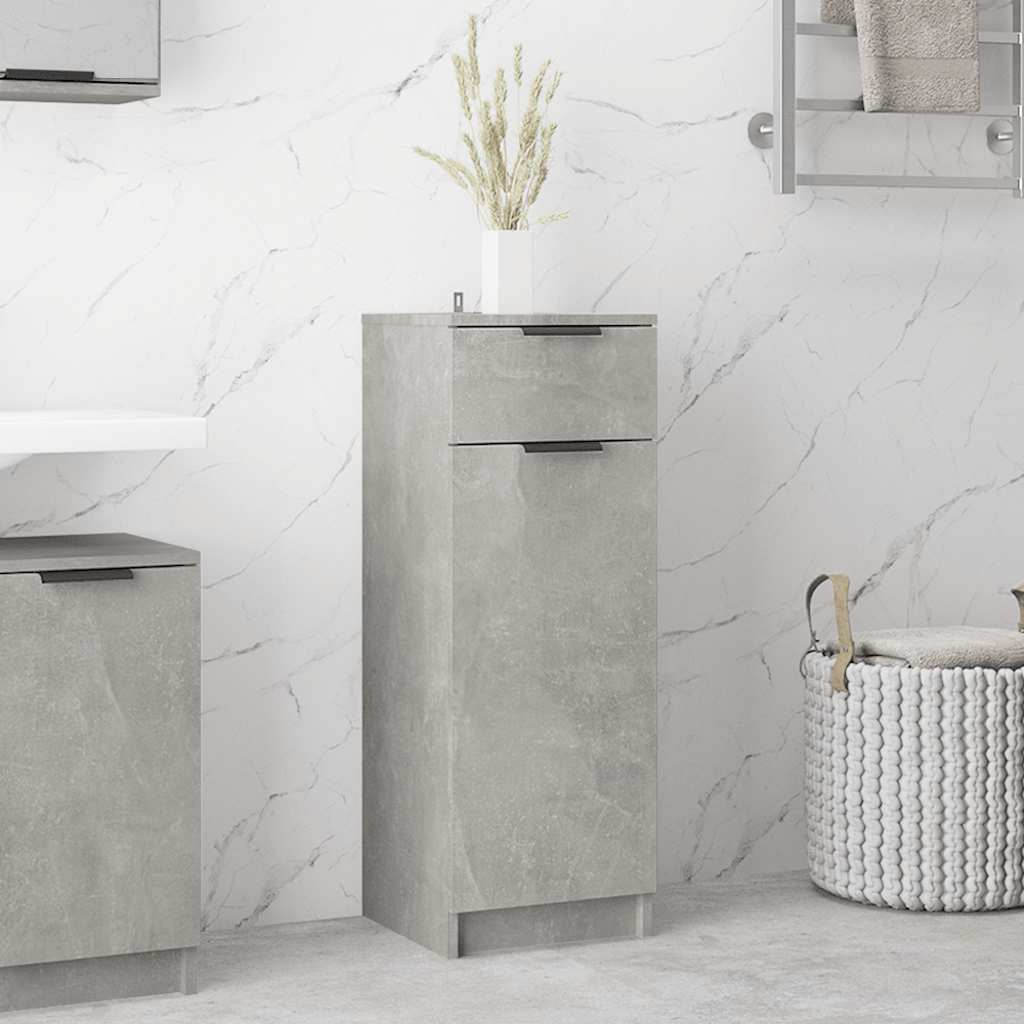 Badschrank Betongrau 32x34x90 cm