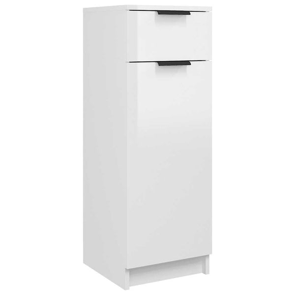 Hochglanz Badschrank Weiß 32x33,5x90cm