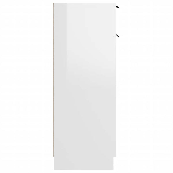 Hochglanz Badschrank Weiß 32x33,5x90cm