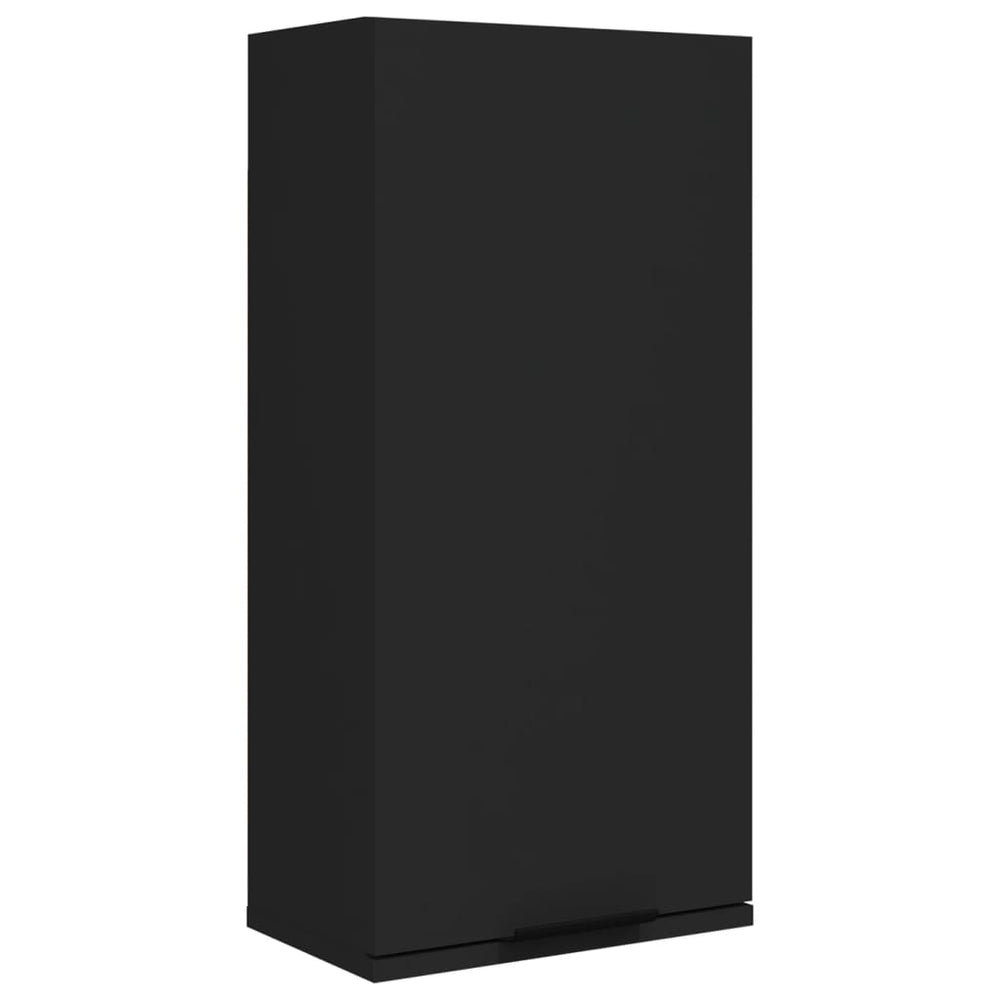 vidaXL Armoire de salle de bain murale noire 32x20x67 cm