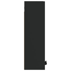 Wand-Badeschrank Schwarz 32x20x67 cm