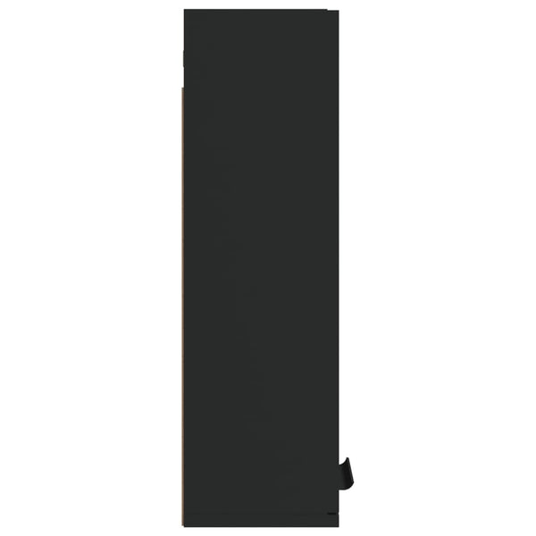 Wand-Badeschrank Schwarz 32x20x67 cm