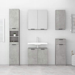 Betongrauer Badschrank 64,5 cm