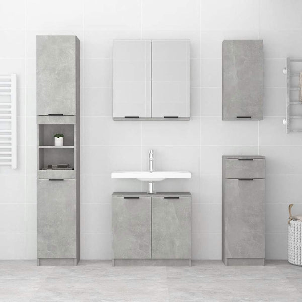 Betongrauer Badschrank 64,5 cm