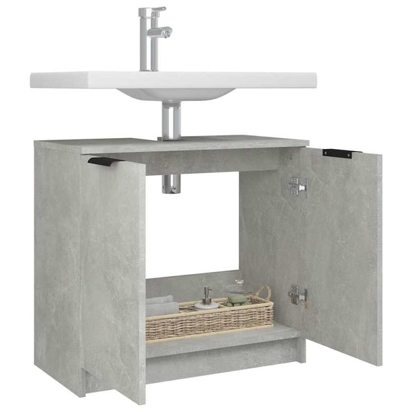 Betongrauer Badschrank 64,5 cm