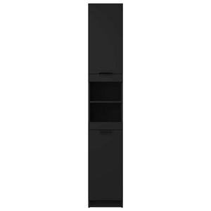 Schwarzer Badschrank 32x34x188,5 cm