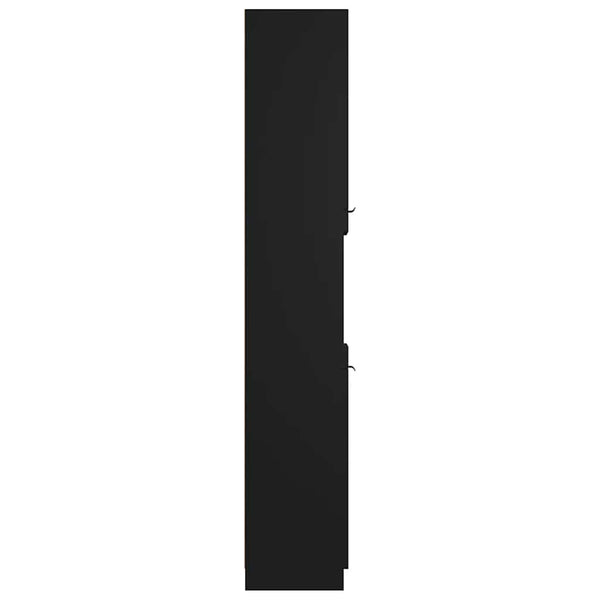 Schwarzer Badschrank 32x34x188,5 cm