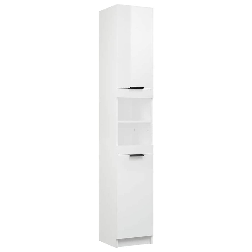 Hochglanz Badschrank Weiß, 188.5cm