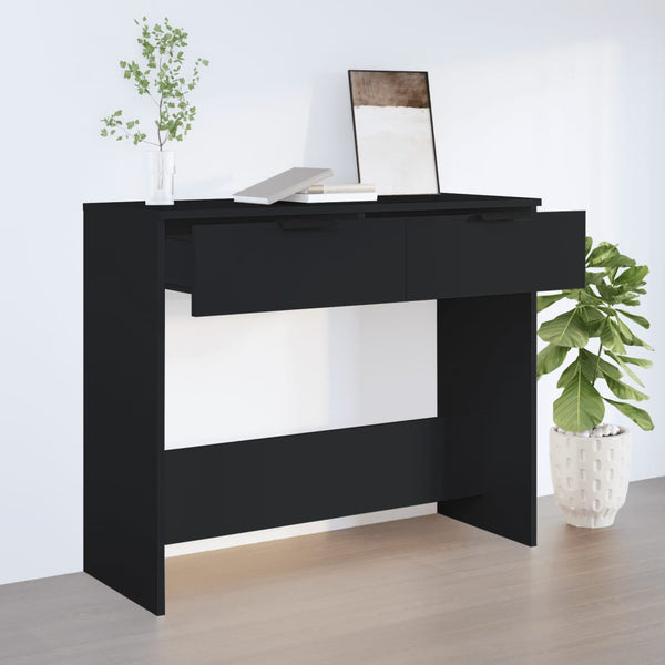 Schwarzer Konsolentisch 90x36x75 cm