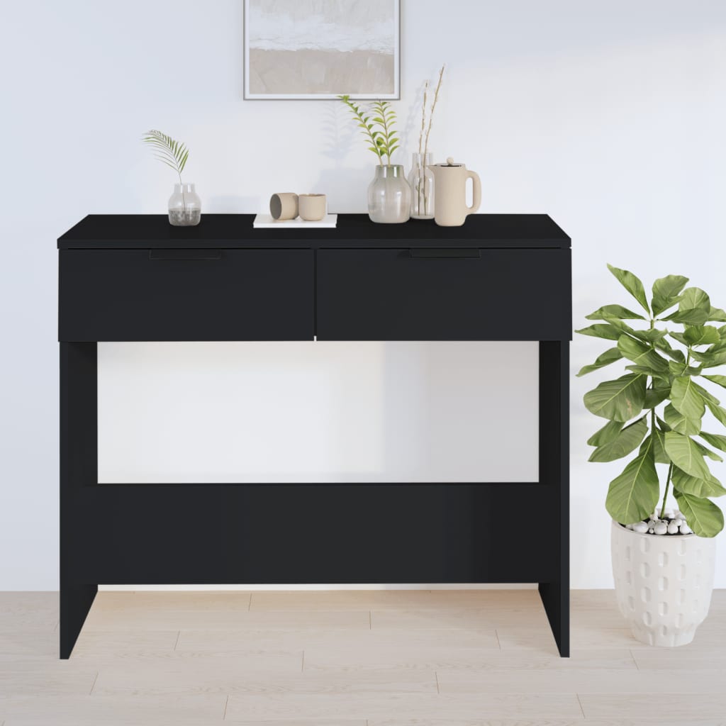 Schwarzer Konsolentisch 90x36x75 cm