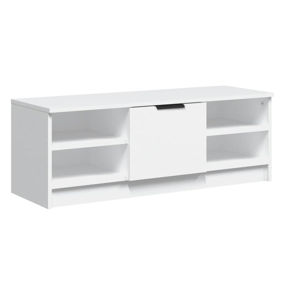 vidaXL Meuble TV blanc 102x35,5x36,5 cm Aggloméré