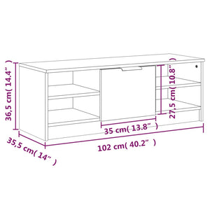 Weißer TV-Schrank 102 cm