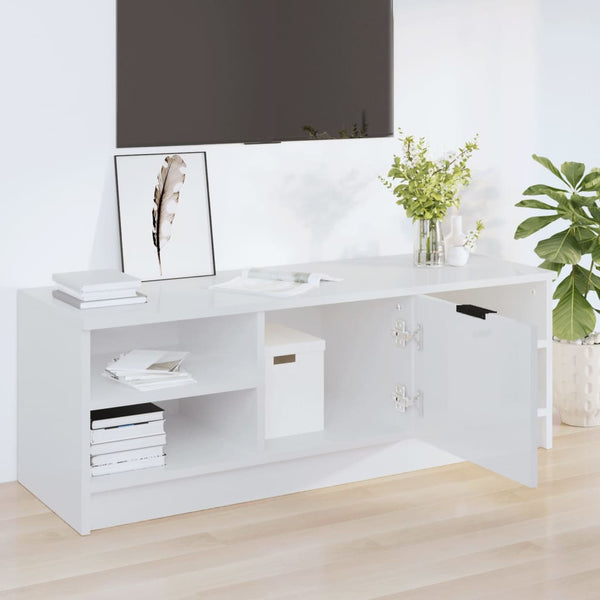 TV-Schrank Weiß Hochglanz 102 cm