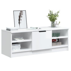 TV-Schrank Weiß Hochglanz 102 cm