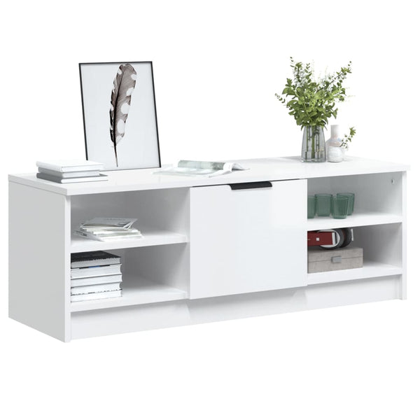 TV-Schrank Weiß Hochglanz 102 cm