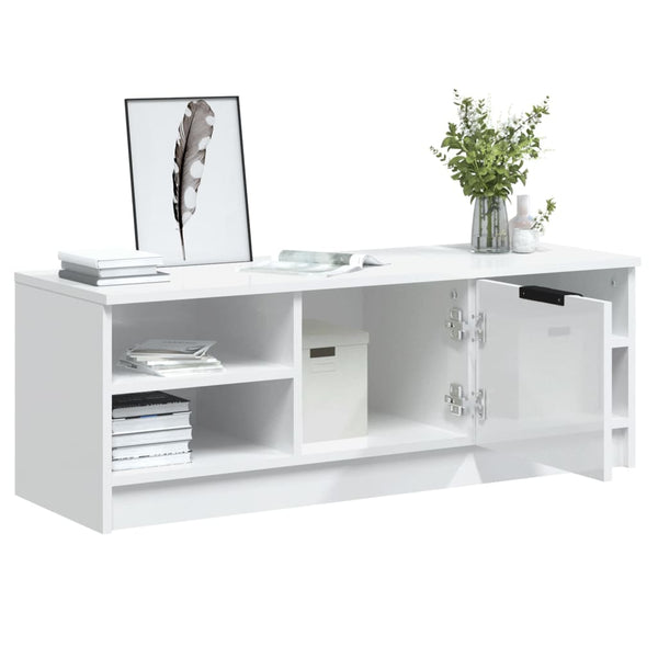 TV-Schrank Weiß Hochglanz 102 cm