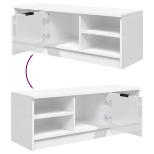 TV-Schrank Weiß Hochglanz 102 cm