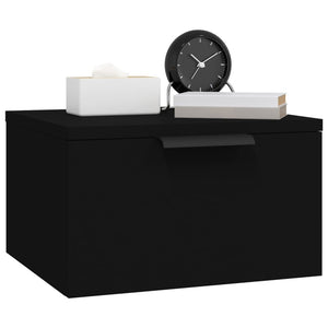 Wand Nachttische Schwarz 34x30x20 cm, 2er-Set