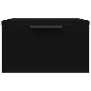 Wand Nachttische Schwarz 34x30x20 cm, 2er-Set