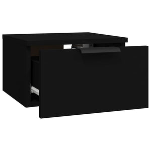 Wand Nachttische Schwarz 34x30x20 cm, 2er-Set