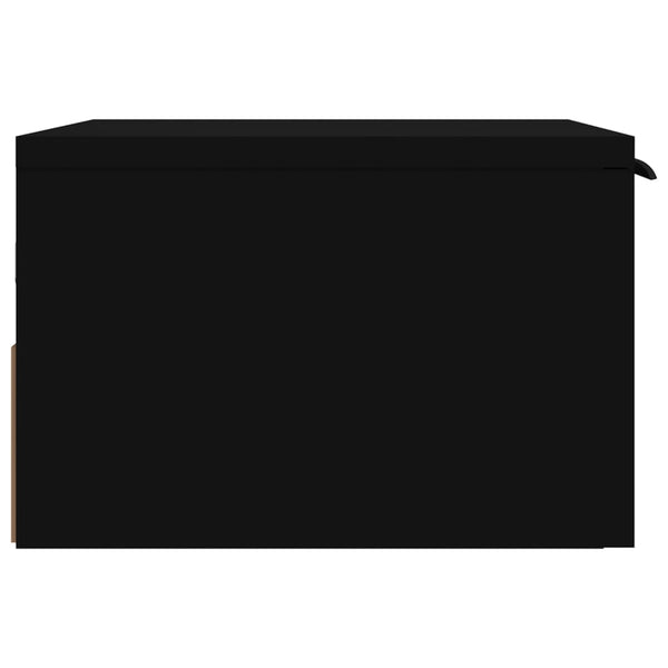 Wand Nachttische Schwarz 34x30x20 cm, 2er-Set
