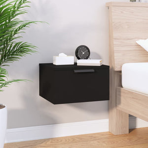 Wand Nachttische Schwarz 34x30x20 cm, 2er-Set